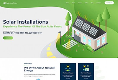Solar Installation HTML Website Template