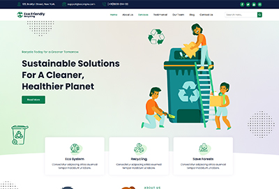 Eco-friendly Recycling HTML Template
