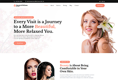 Beauty & Wellness Salon HTML Template