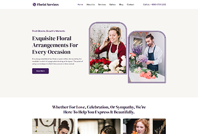 Florist Services HTML Template