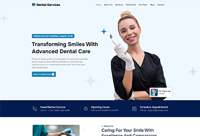 Dental Services HTML Template